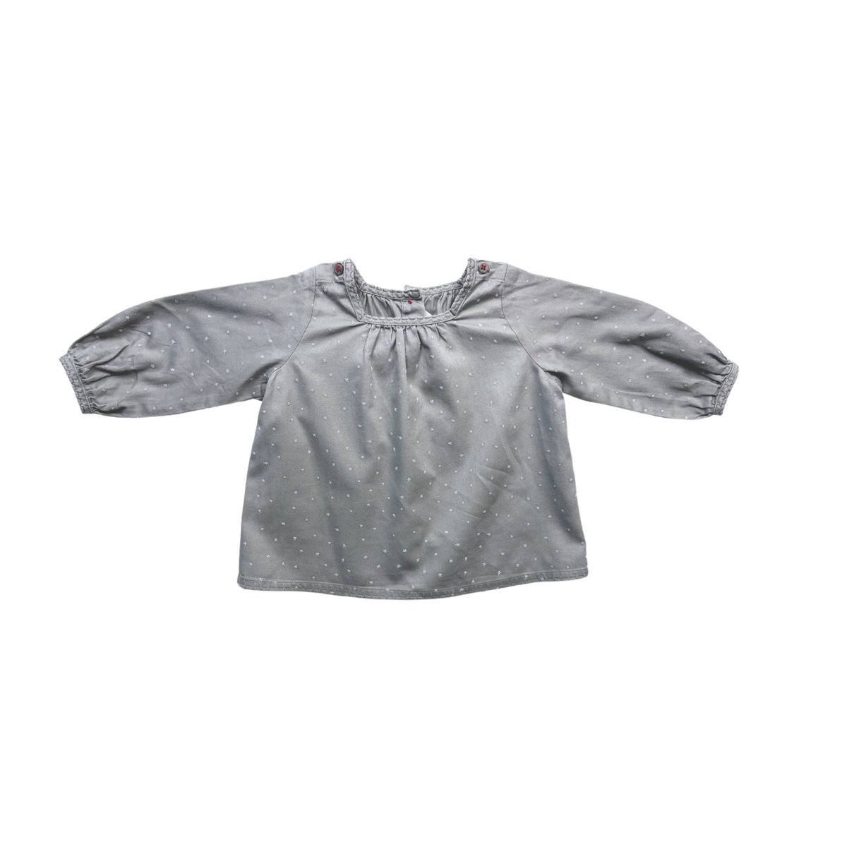 Blouse bébé - Très bon état gris, PETIT BATEAU