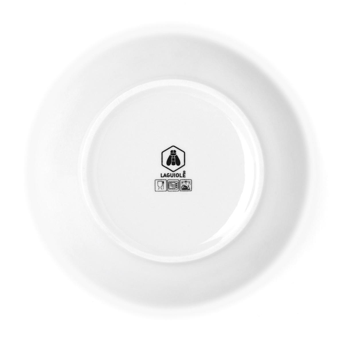 Lot de 6 assiettes creuses - "Sélène" couleur unique, LAGUIOLE CUISSON