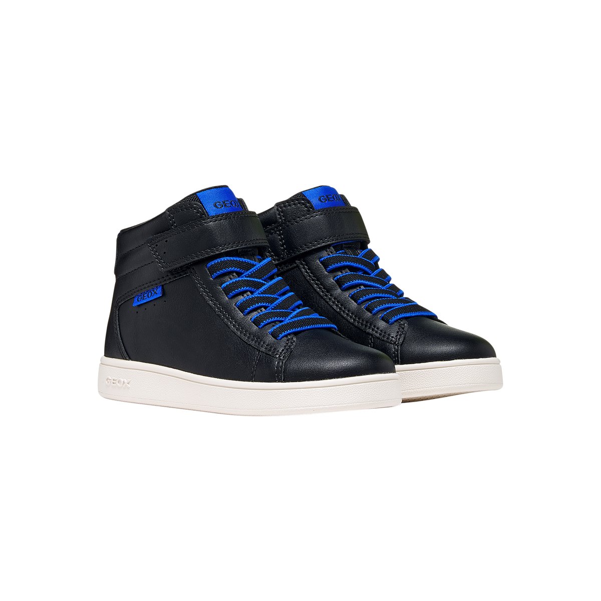 Basket Montante Scratch Eclyper Boy noir / royal, GEOX