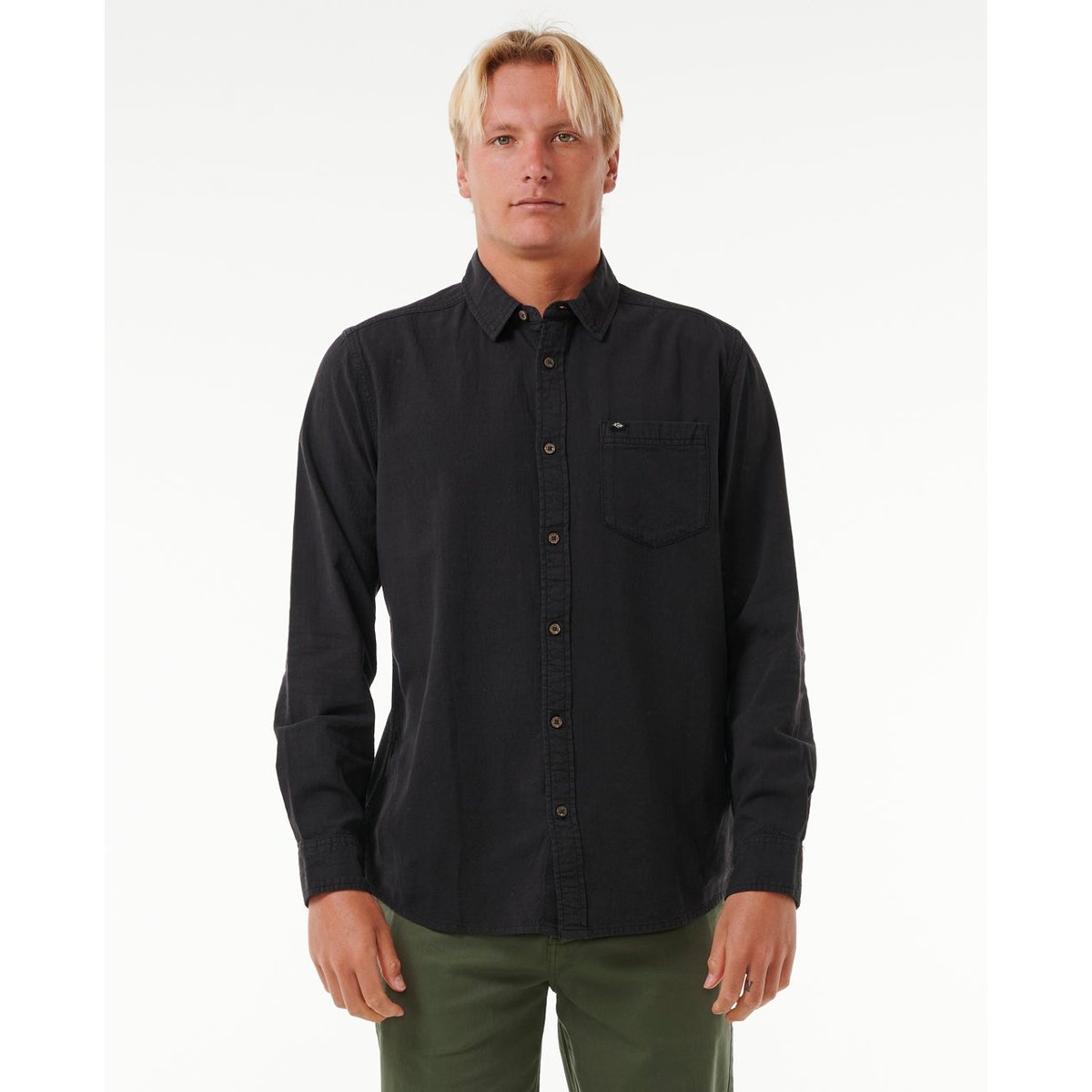 Chemise à manches longues CLASSIC SURF noir, RIP CURL