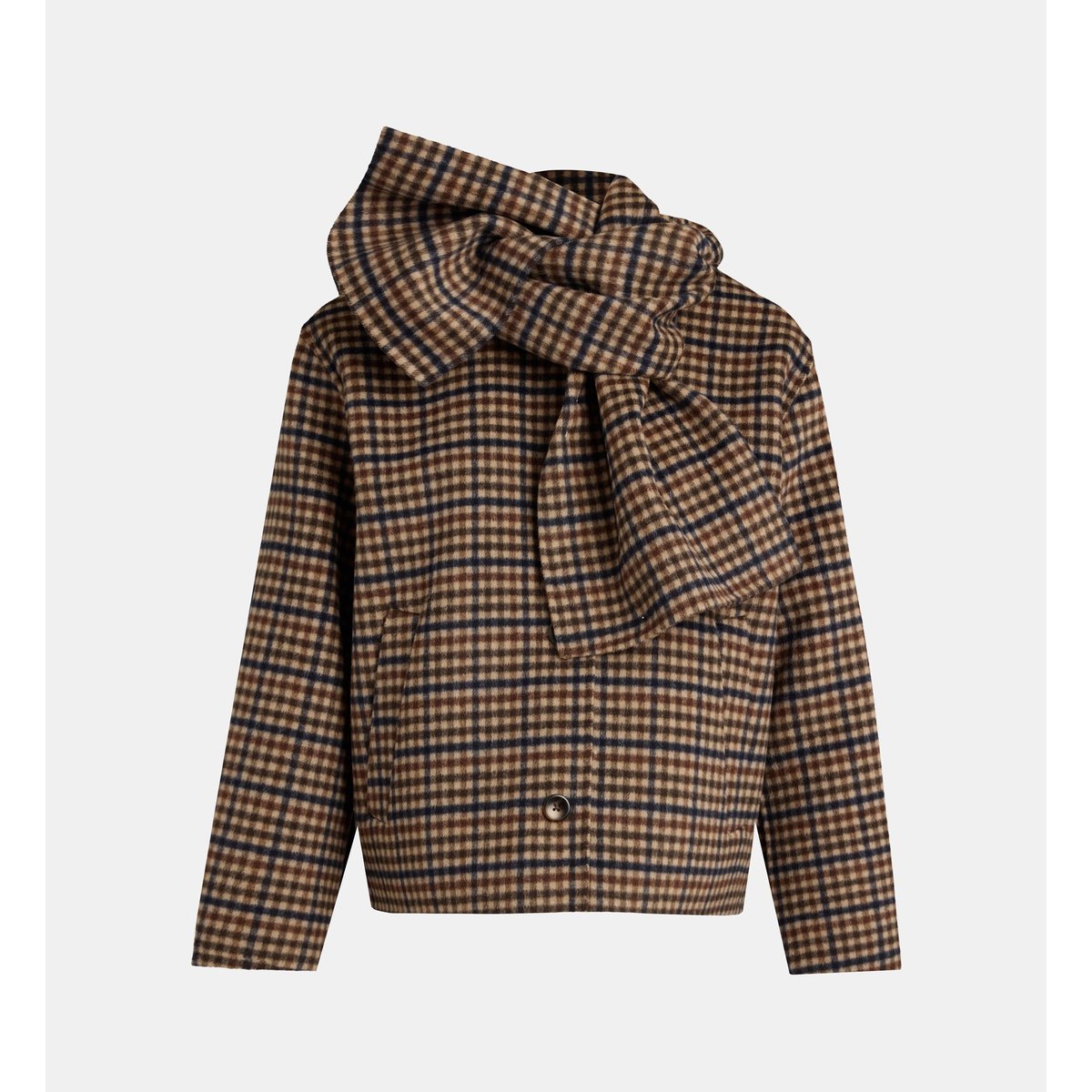 Manteau court oras kro carreaux multicolore, JODHPUR