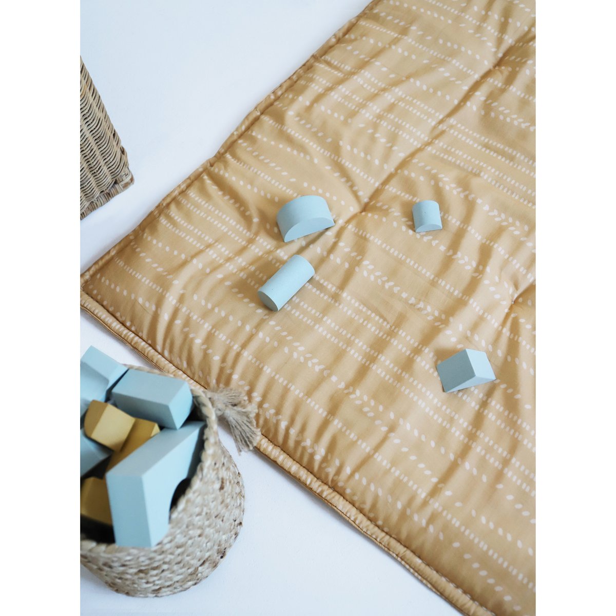 Tapis de repos bébé bohème NEPO caramel, NATTIOT
