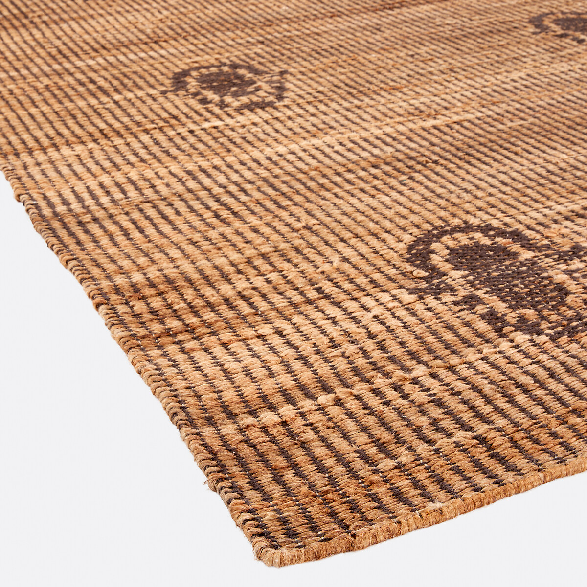 Tapis jute et coton, Limari naturel/noir, LA REDOUTE INTERIEURS