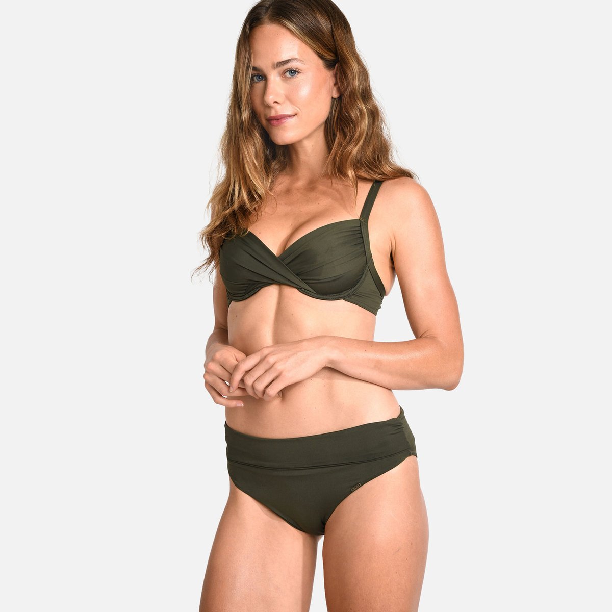 Haut de maillot armaturé Saskia - HERMOSO kaki, LIVIA