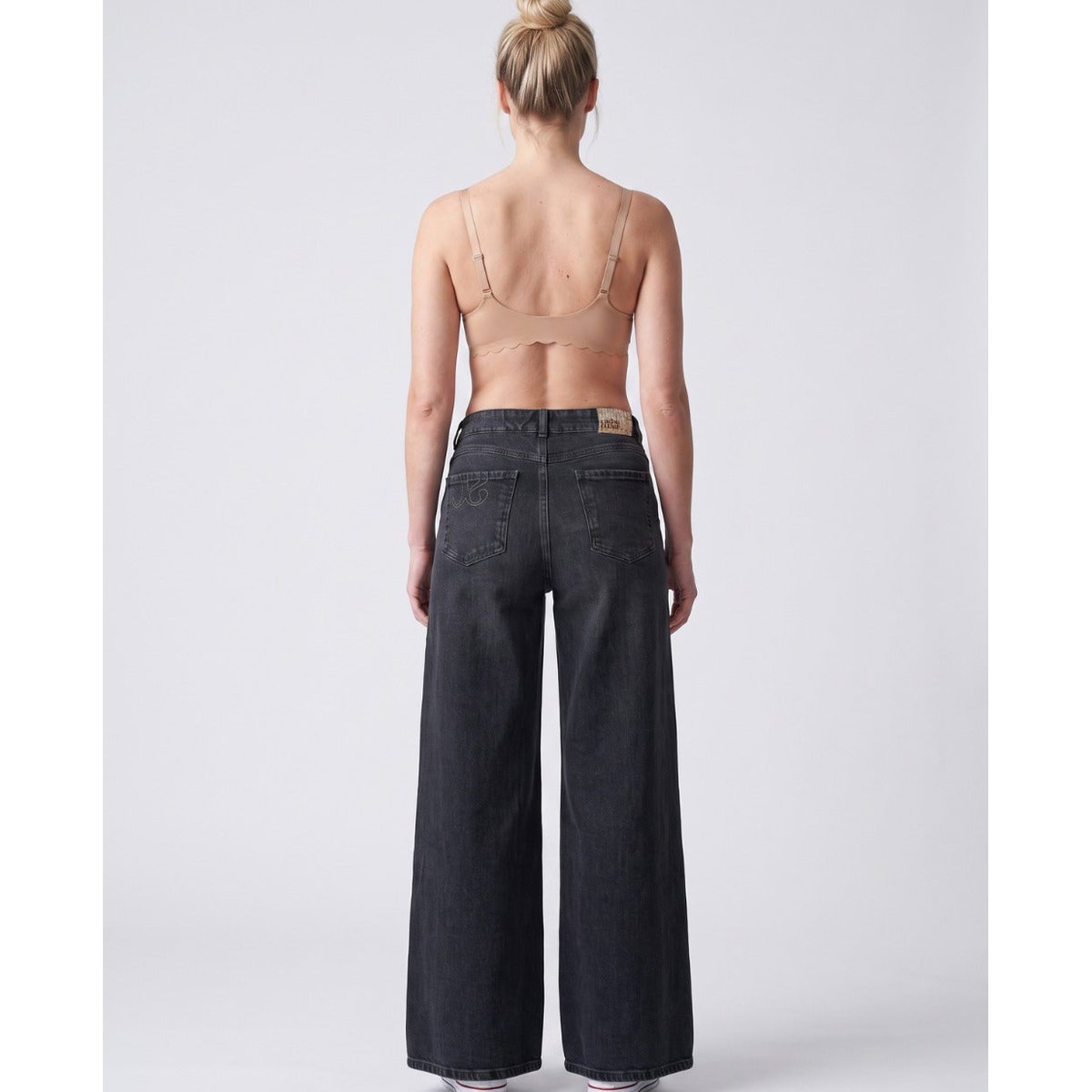Jean de grossesse super wide leg Rodéo gris, CACHE COEUR