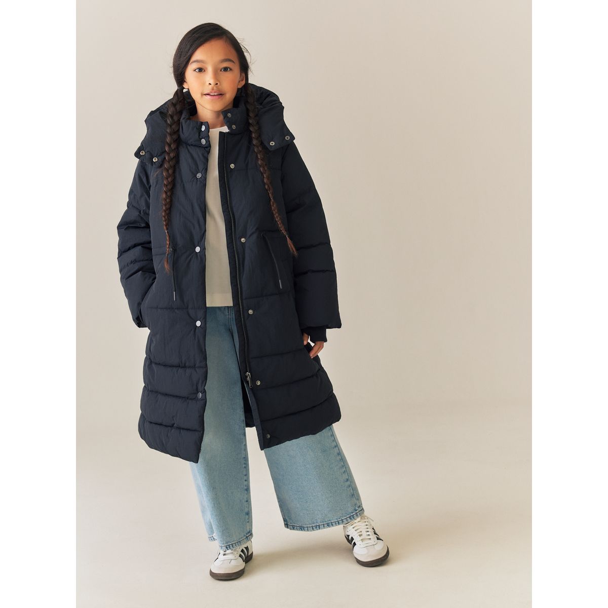 Manteau matelassé imperméable noir, NEXT