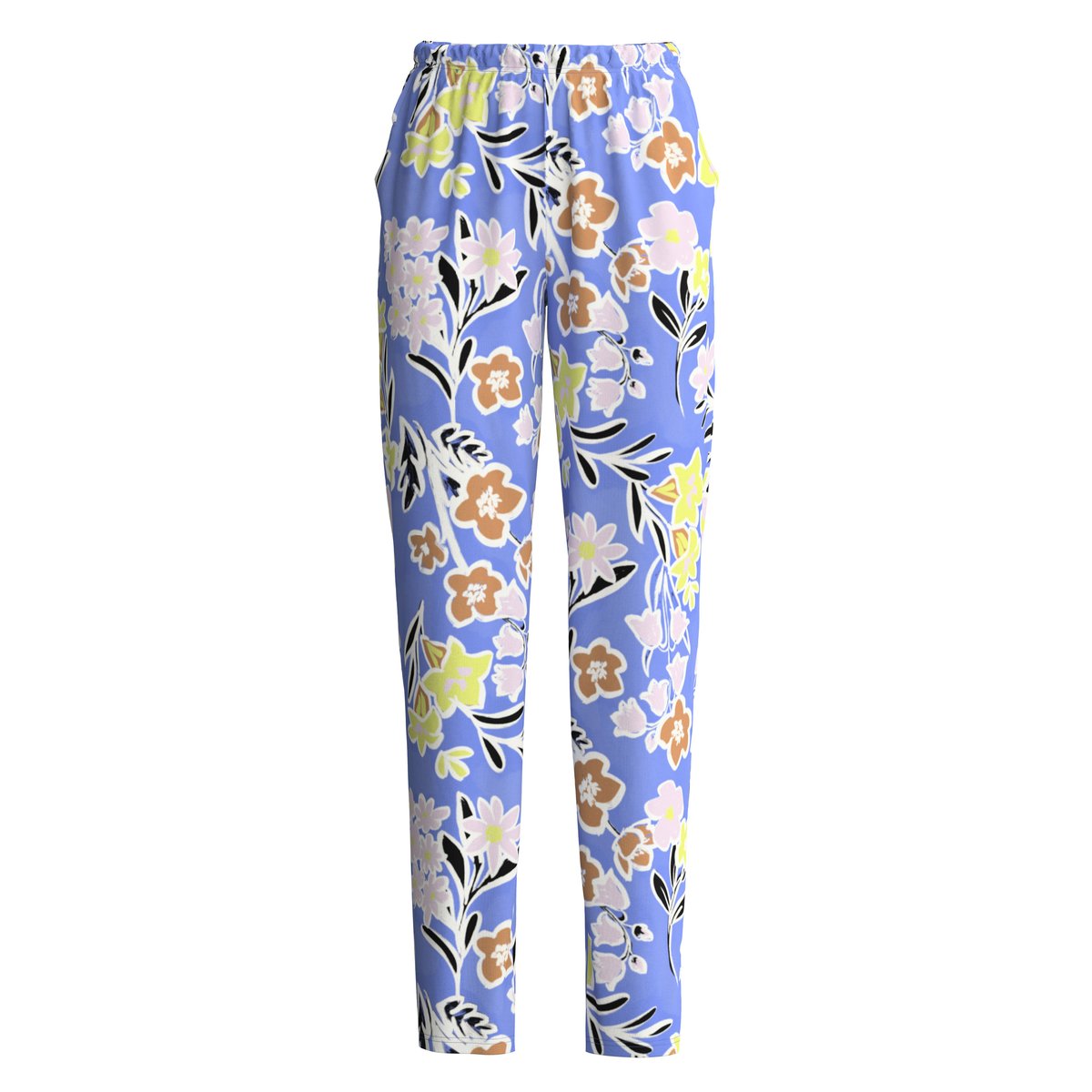 Bas de pyjama Coton LATE BLOOM M&M deep cobalt, CALIDA