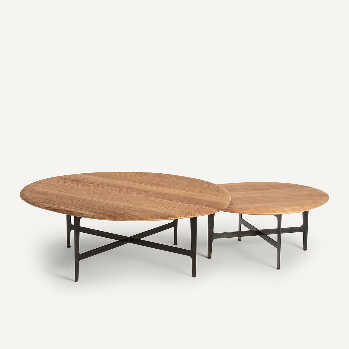 Mesa de centro, em carvalho, modelo grande, Addisson carvalho natural, AM.PM