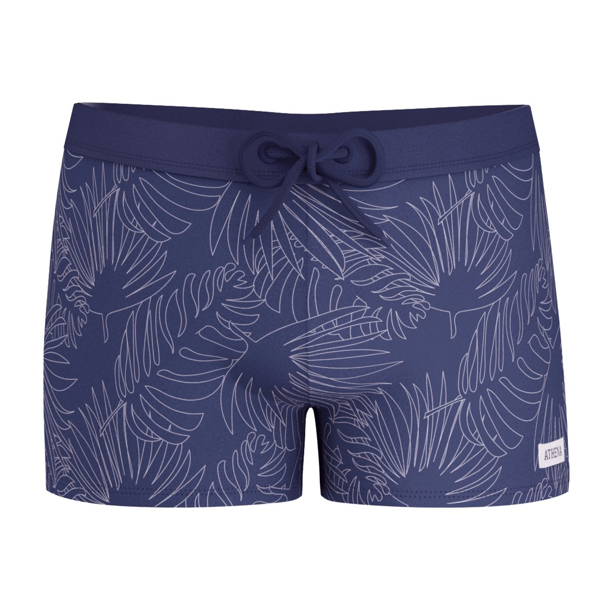 Boxer de bain IMPRIME SURF marine imprimé feuilles, ATHENA