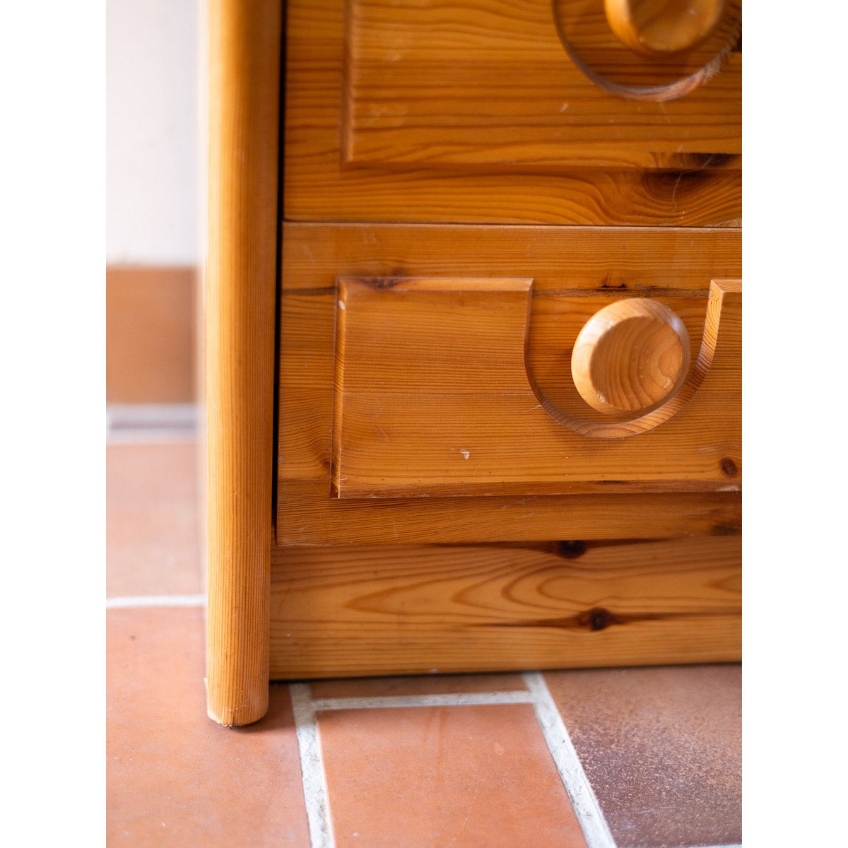Commode en sapin Garance N°740 - Bon état bois clair, DEBONGOUT
