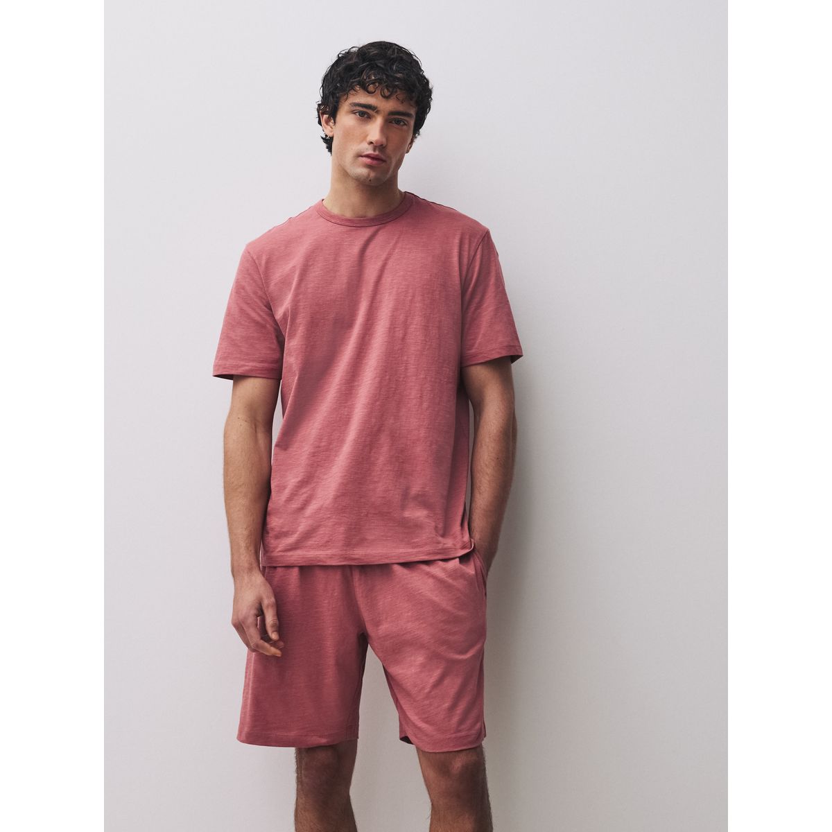 Pyjama en jersey à manches courtes, lot de 3 bleu/vert/rouge, NEXT
