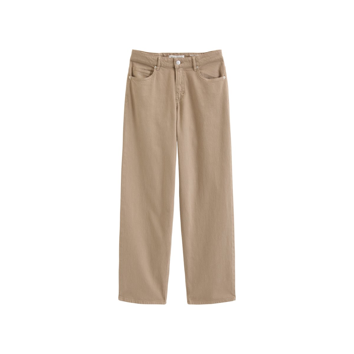 Jean modèle Linn wide en mélange de coton bio beige, MARC O'POLO