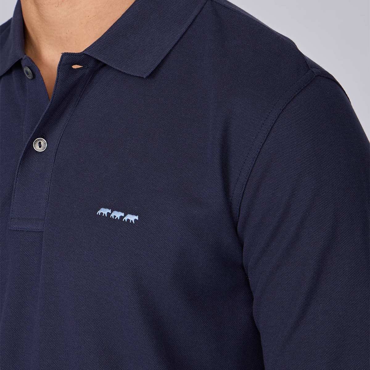 Polo Edmond bleu marine, MISE AU GREEN