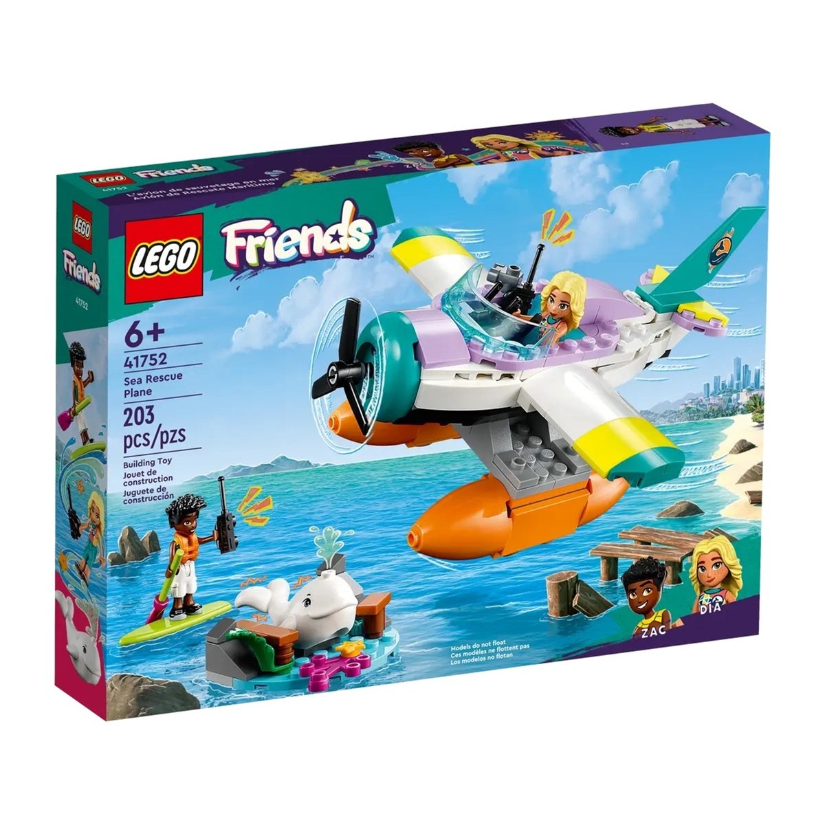 Friends L'hydravion de secours en mer multicolore, LEGO