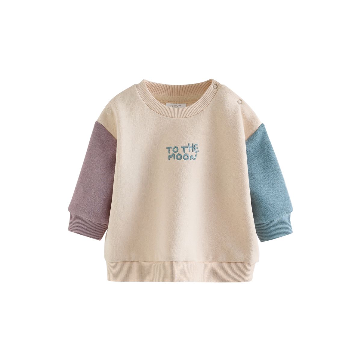 Sweat et pantalon en velours bébé, 2 pièces étoiles bleues/crème, NEXT