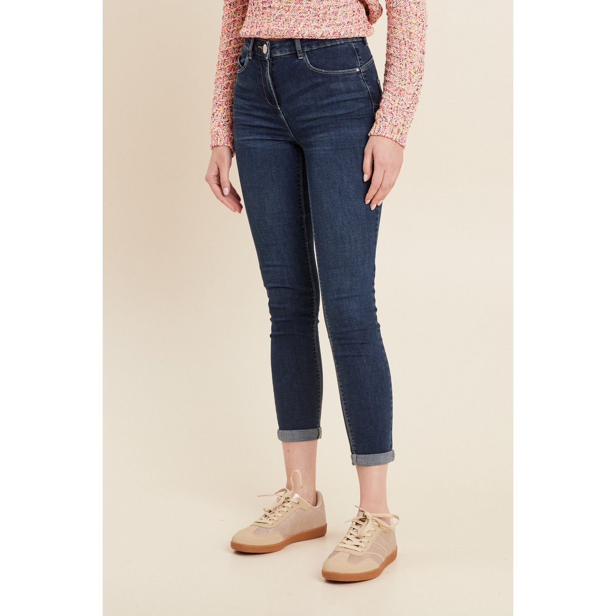 Jeans ajusté taille standard denim brut, BREAL