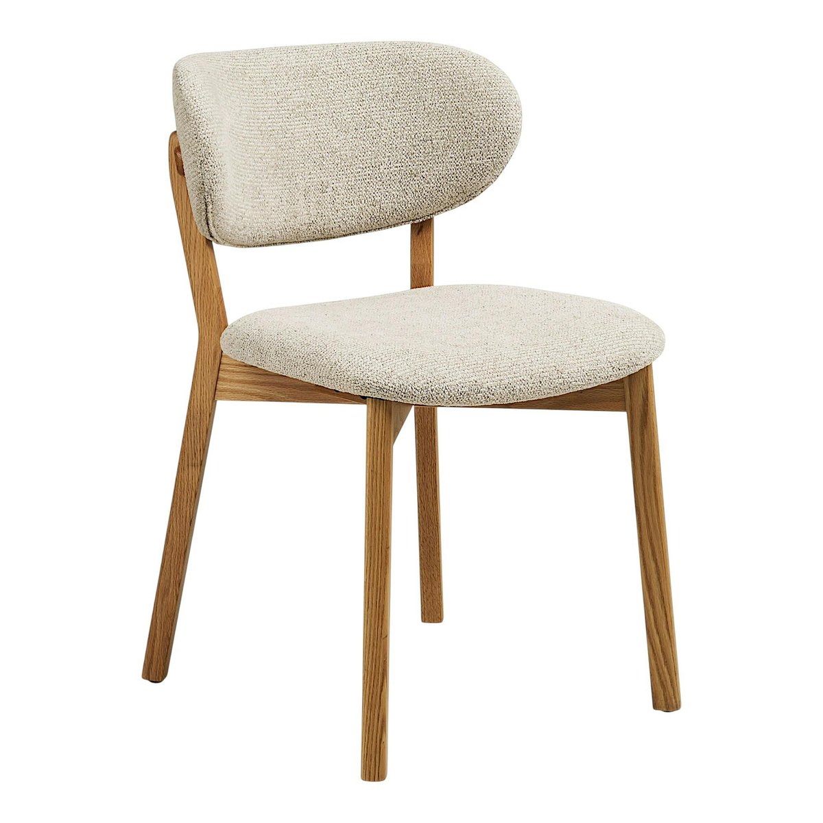 Chaise bois et tissu beige (lot de 2) AMSTERDAM beige, PIER IMPORT