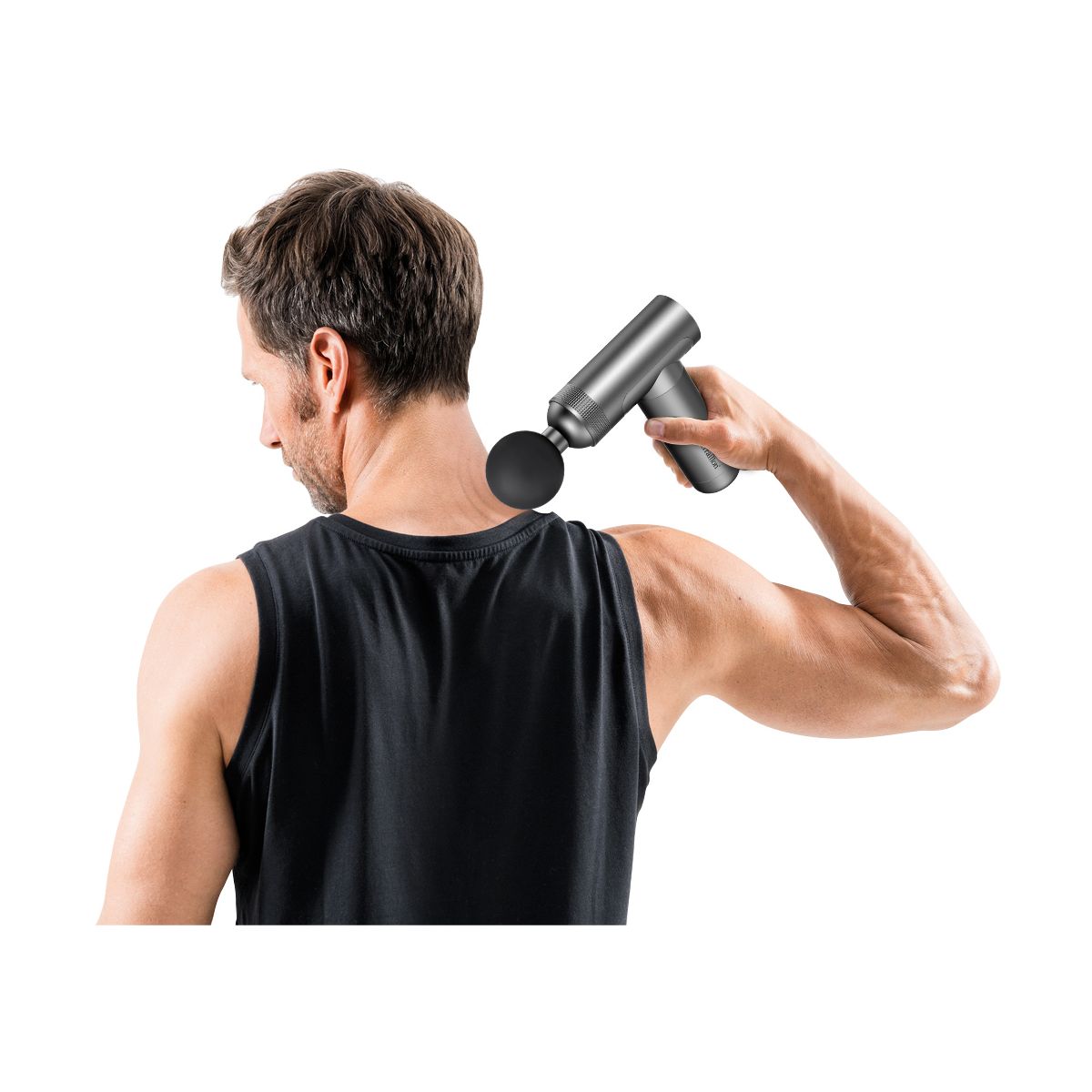 Pistolet de massage 5 embouts gris, TERRAILLON
