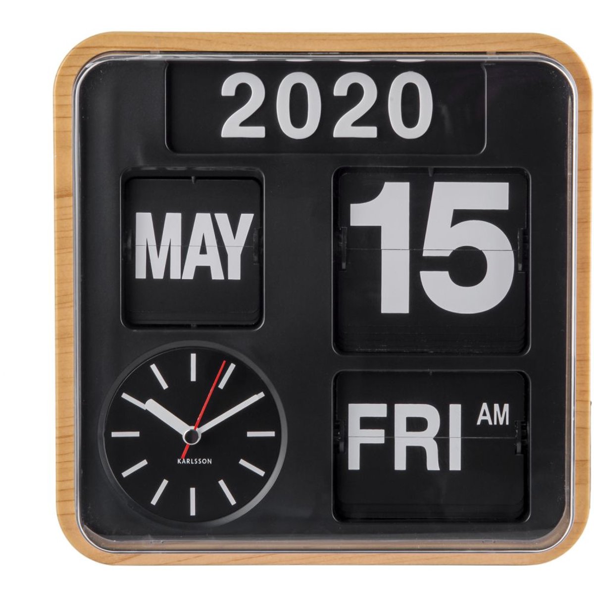 Horloge Murale Plastique bambou, KARLSSON