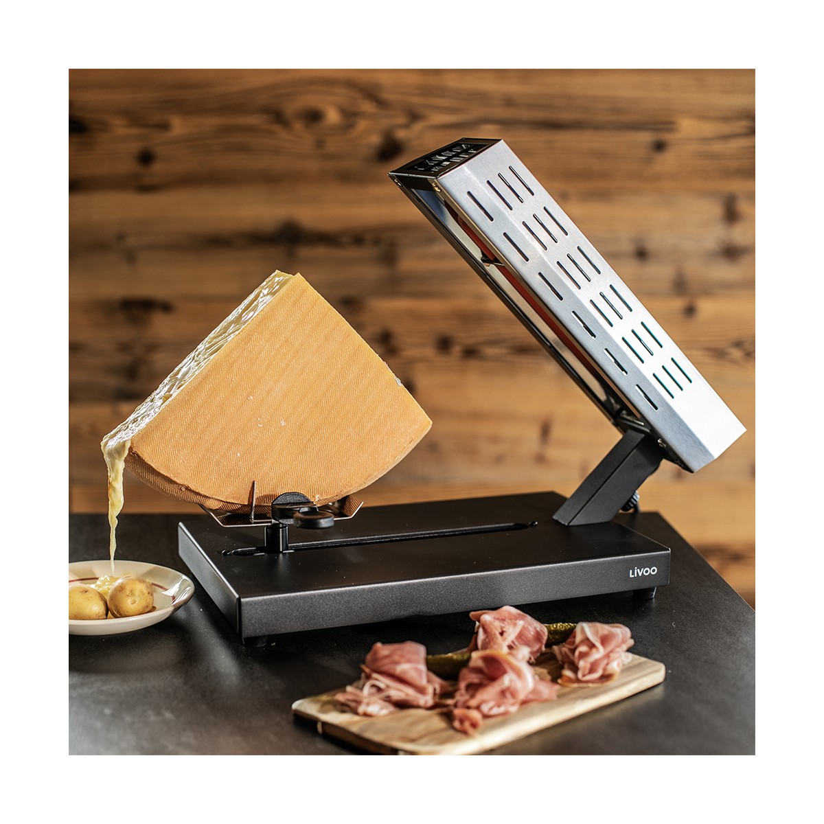 Appareil à raclette traditionnel couleur unique, LIVOO