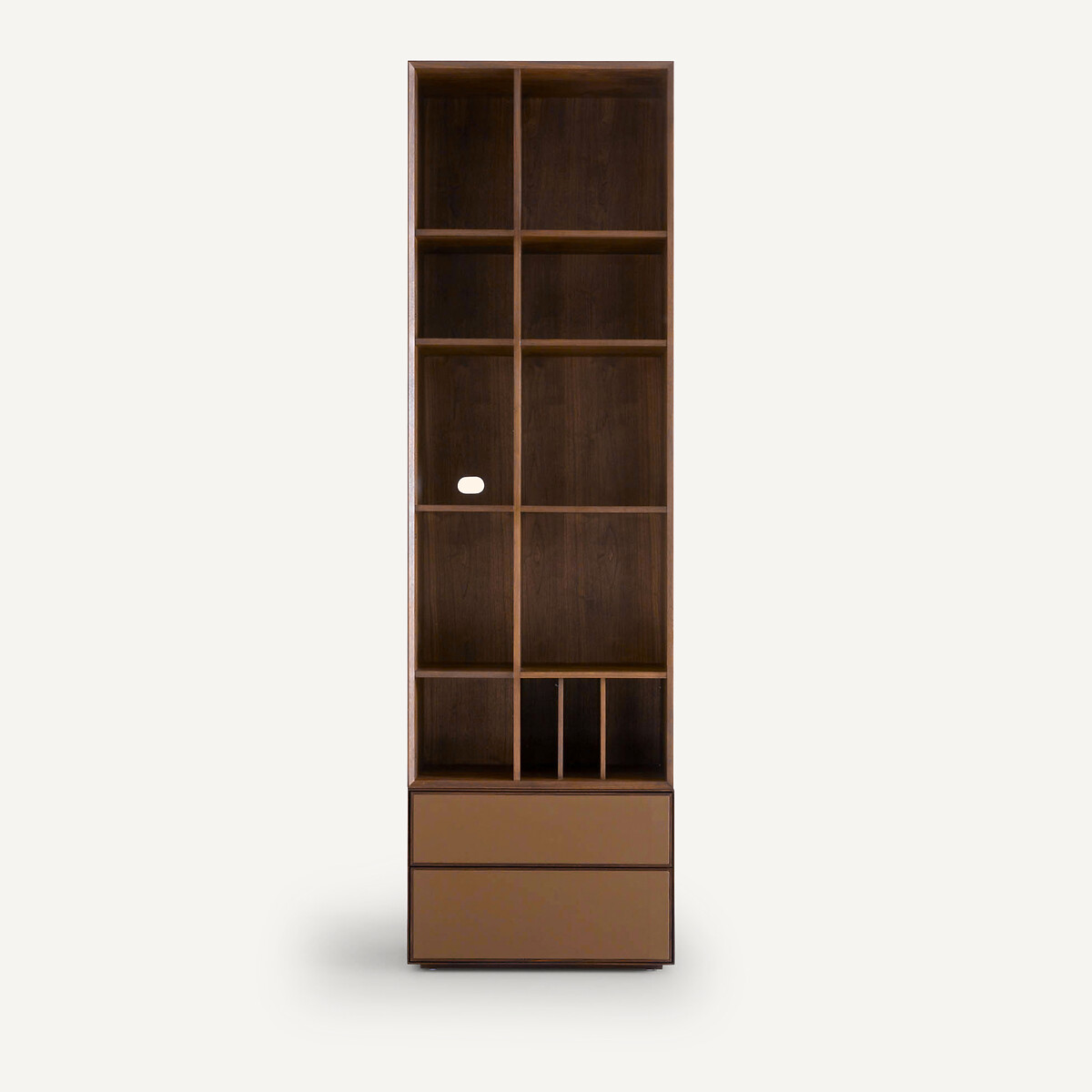Bibliothèque en plaqué noyer, pour bibliothèque modulable MIKUBE noyer, AM.PM