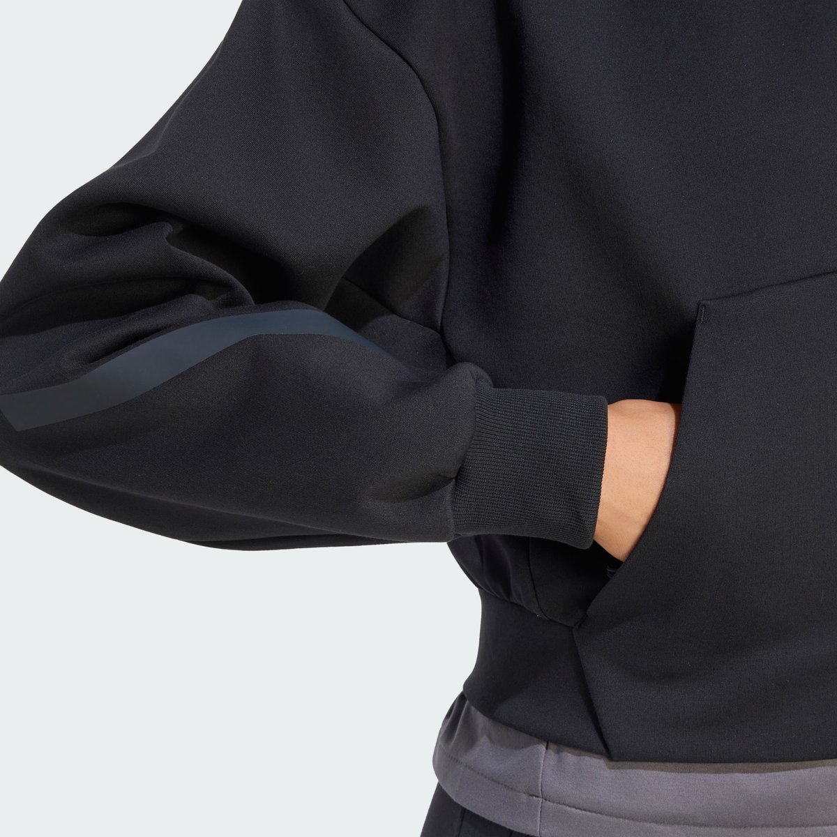 Sweat-Shirt Zip Intégral Cropped Adidas Z.n.e. Sweat-Shirt Zip Intégral Cropped Adidas Z.n.e. black, ADIDAS SPORTSWEAR