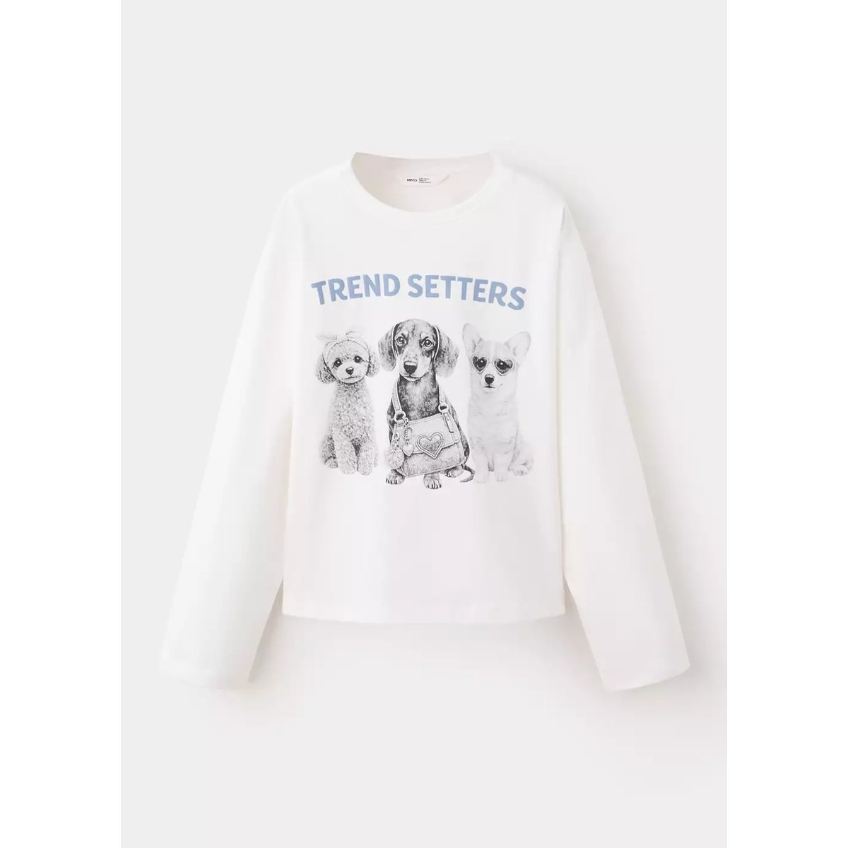 T-shirt détail imprimé blanc cassé, MANGO KIDS