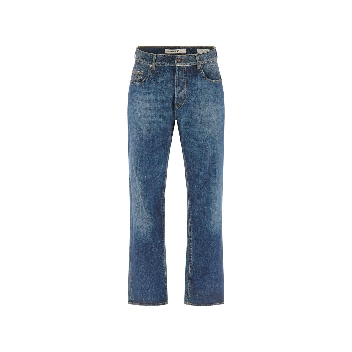 Jean Décontracté Imprimé bleu, GUESS