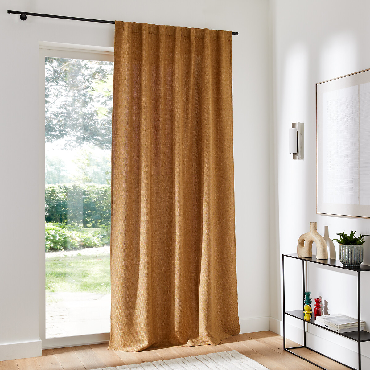 Rideau effet natté pattes cachées, Montego bronze, LA REDOUTE INTERIEURS