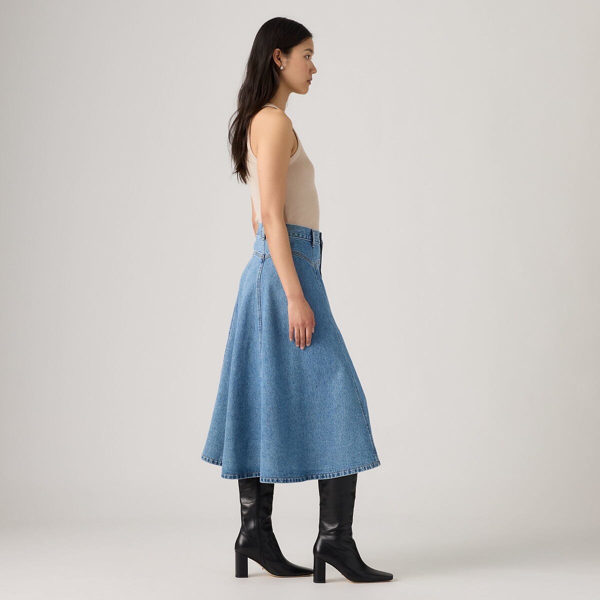 Saia evasé em ganga stone                           , LEVI'S