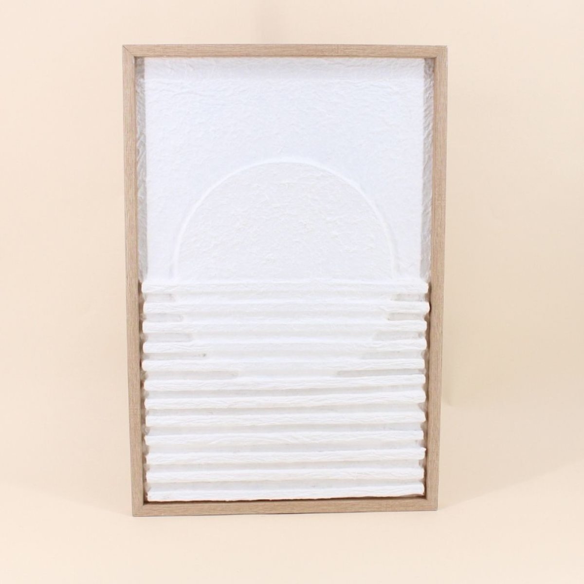 Cadre décoratif en relief 40x60cm blanc, ORNAMI