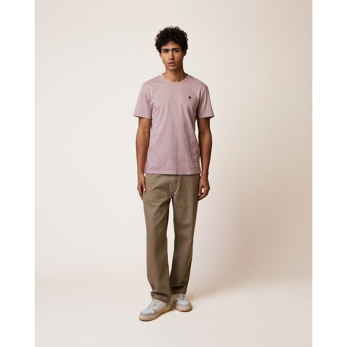 T-shirt en maille mauve, FAGUO