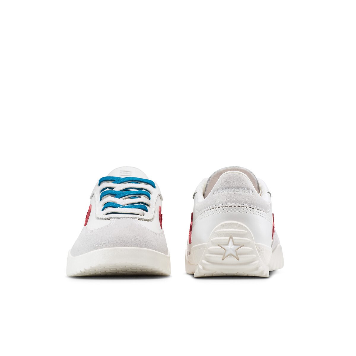 Run Star Trainers in Leather/Suede ecru , CONVERSE