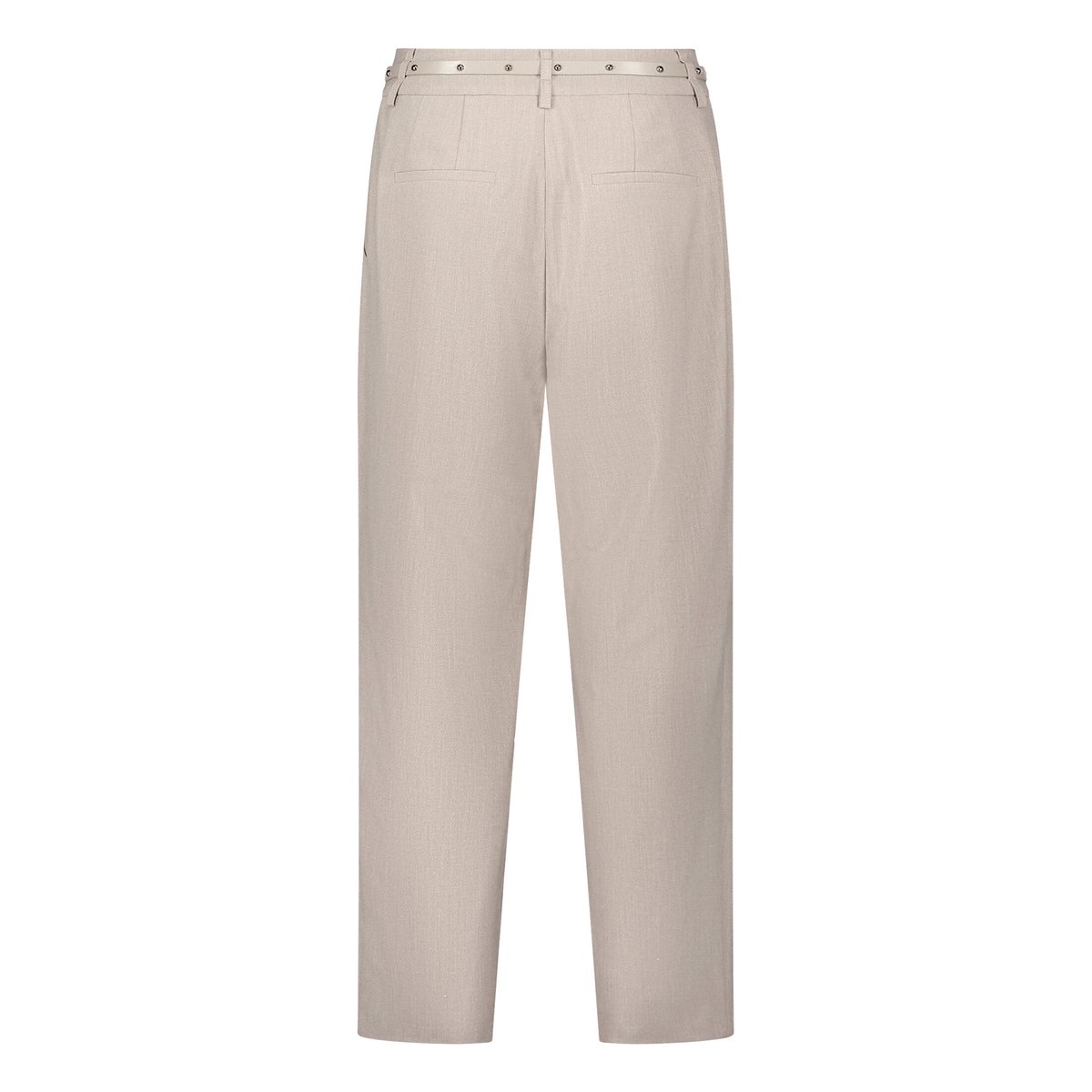 Pantalon en toile unicolore smoky dust, BETTY BARCLAY