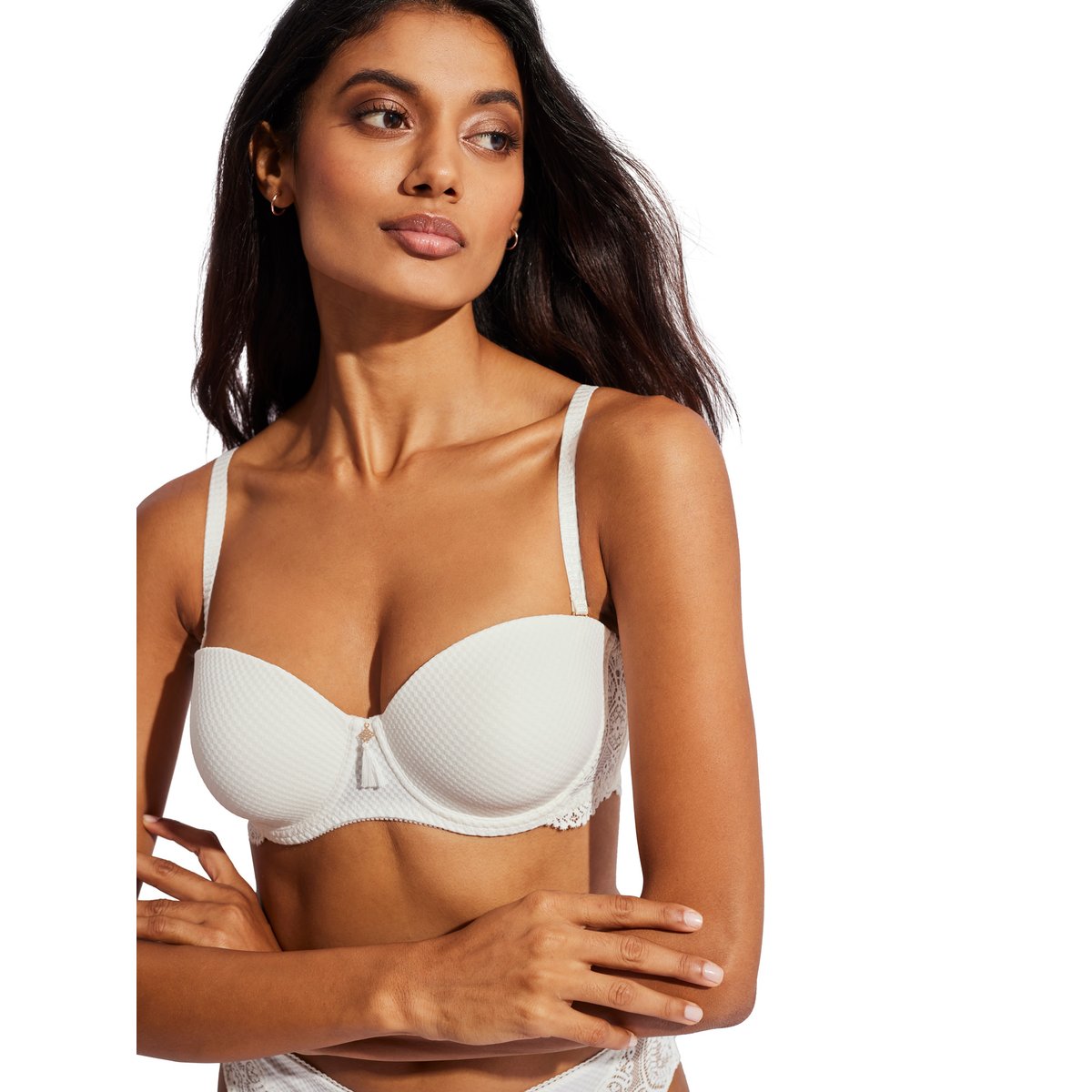 Soutien-gorge bandeau armaturé préformé Matilda mariage ivoire, SELMARK