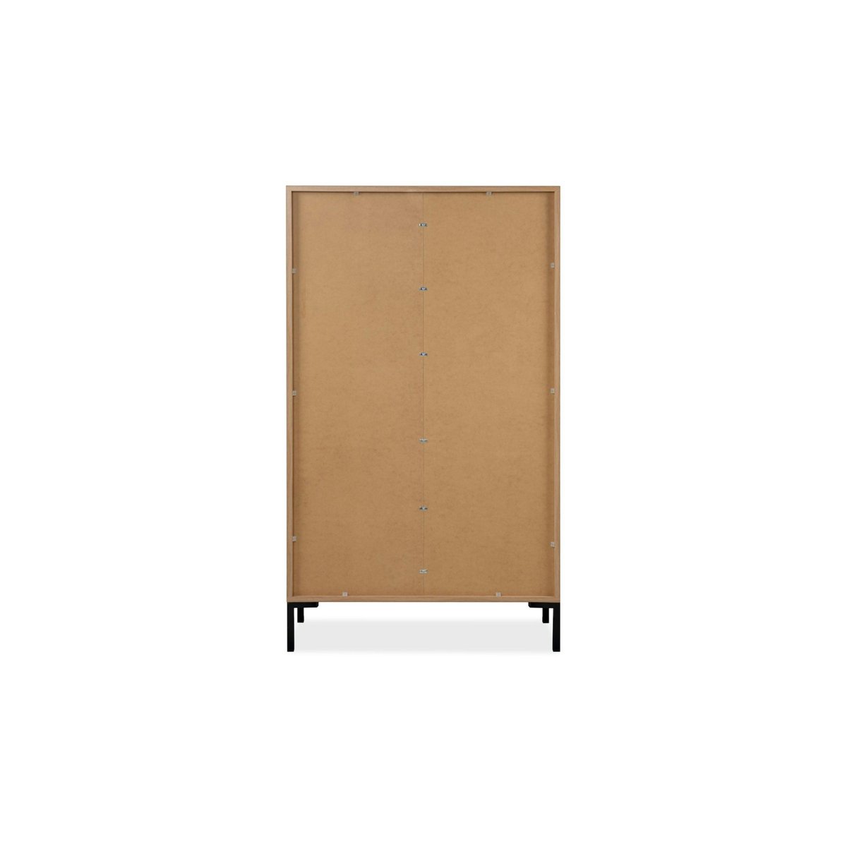 Buffet haut décor bois 2 portes 2 tiroirs KARVI bois naturel, PIER IMPORT