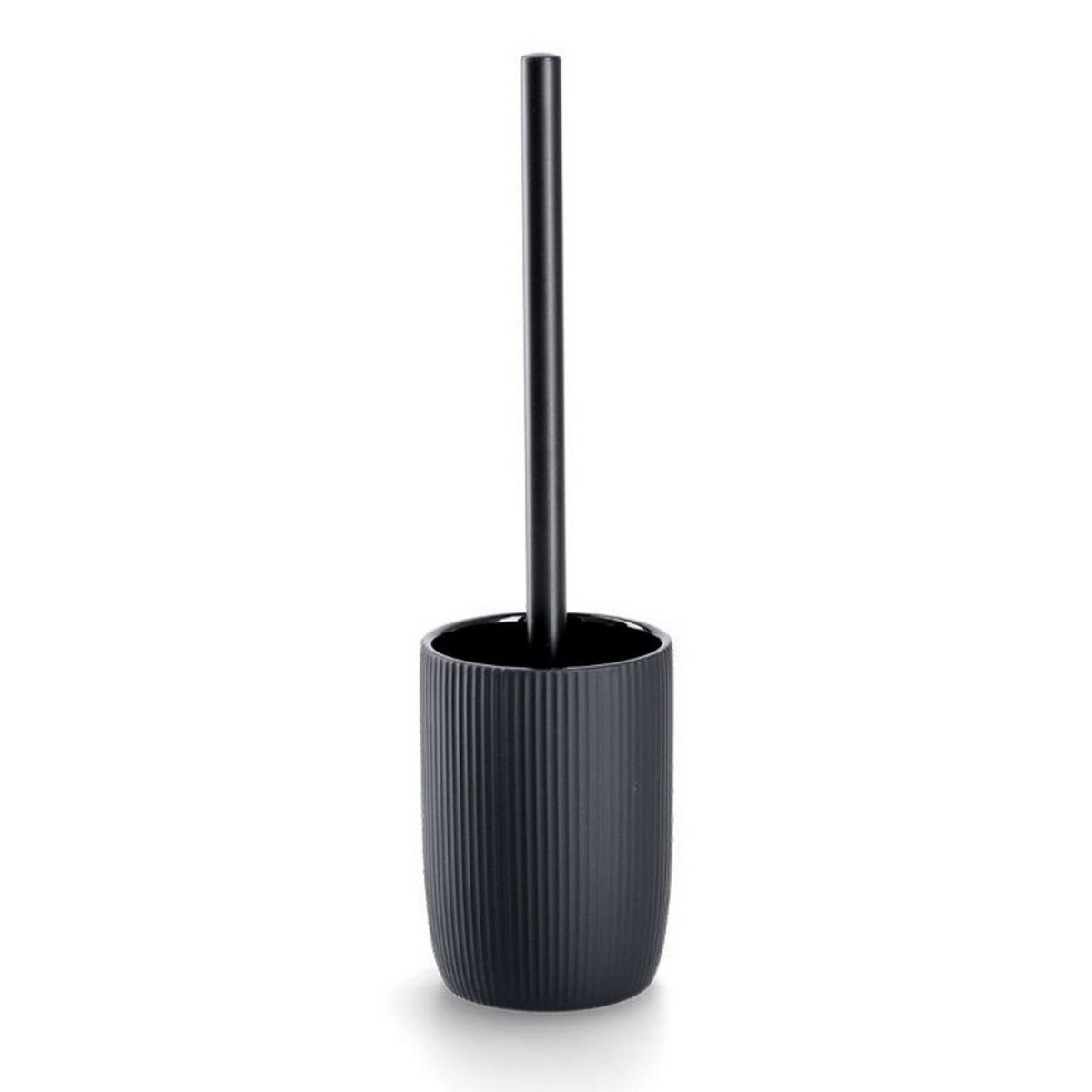 Brosse wc céramique noir, ZELLER PRESENT