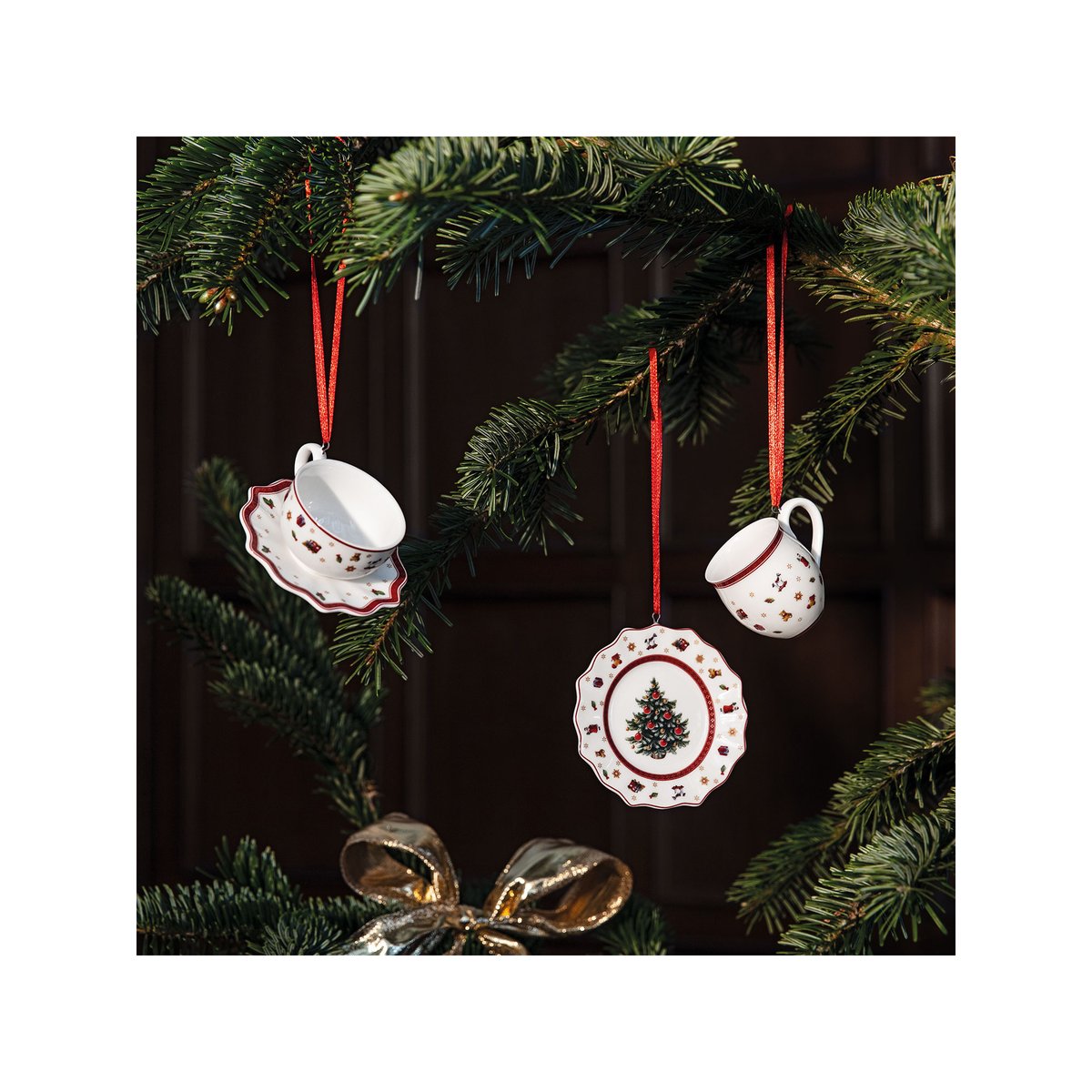 Ornements Vaisselle, 3 Pcs TOY'S DELIGHT blanc, VILLEROY & BOCH