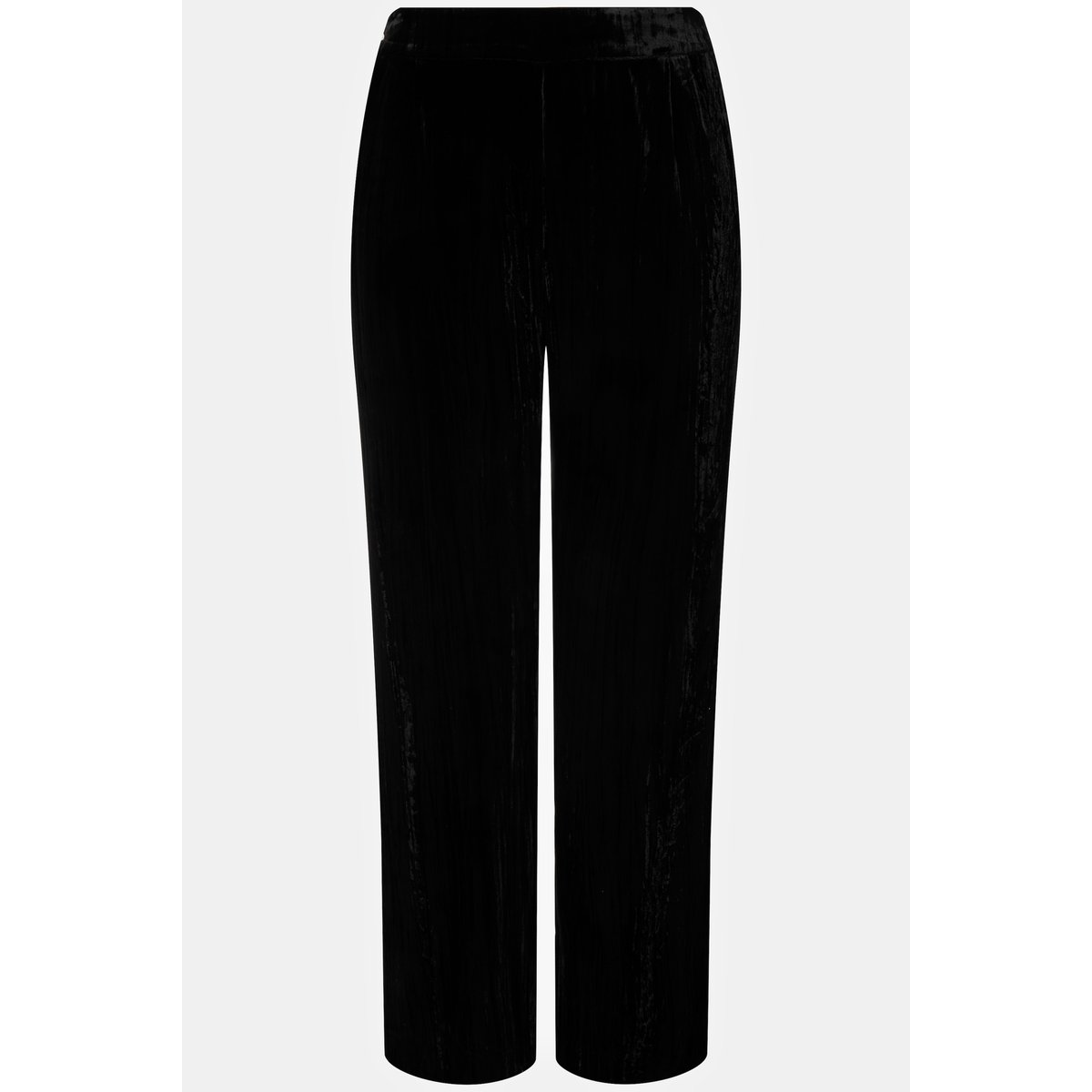 Pantalon en velours froissé noir, ULLA POPKEN