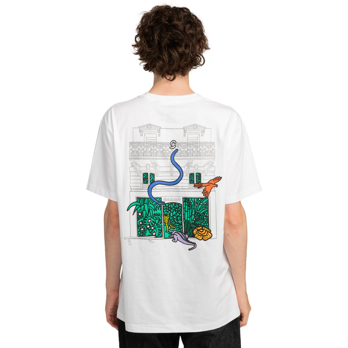 T-shirt à manches courtes JUNGLE SHOP blanc optic white, ELEMENT