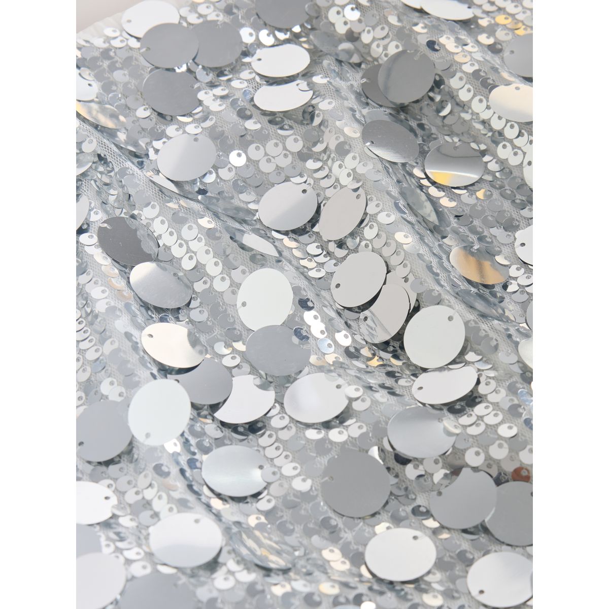 Mini-jupe ornée de sequins argent, NEXT