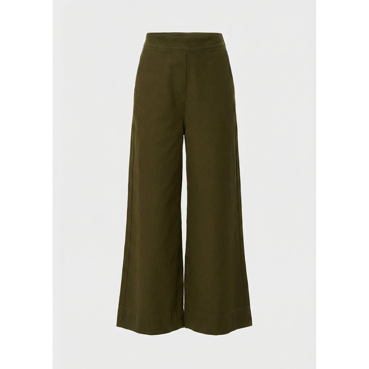 Pantalon large en coton taille haute militaire, HUMILITY