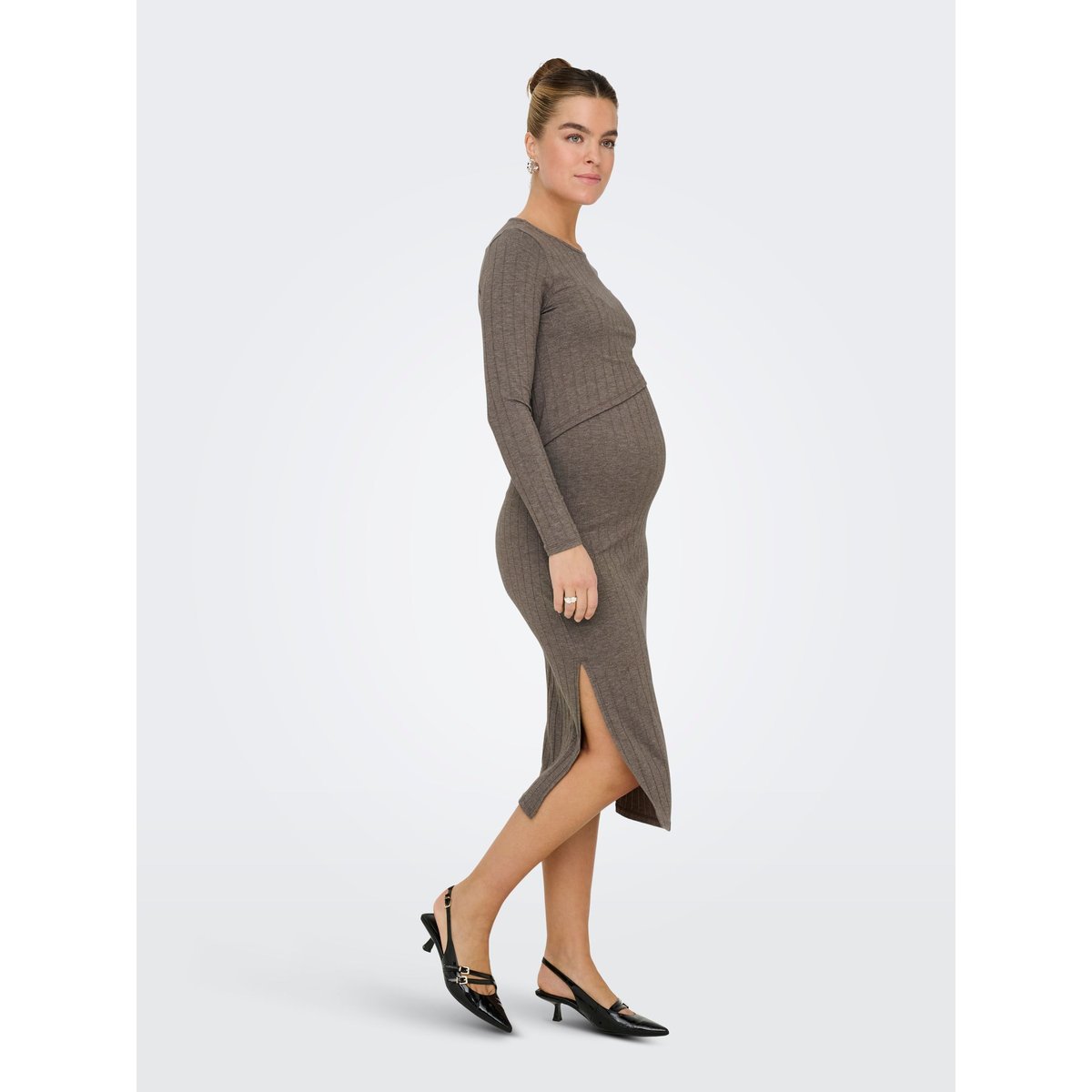 Robe chocolate brown, ONLY