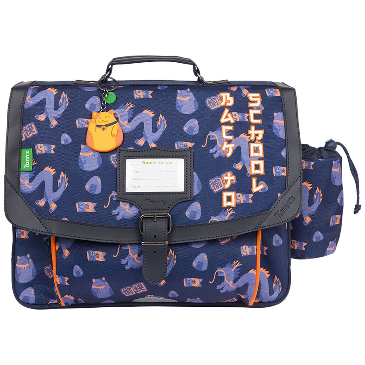 Cartable bleu, orange, TANN'S