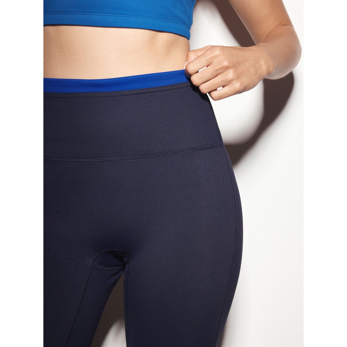 Legging double épaisseur active balance bleu marine, NEXT
