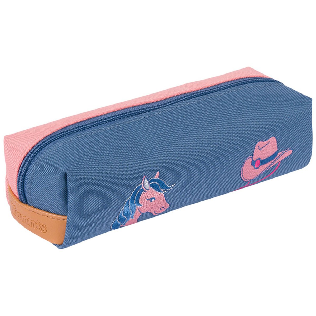 Trousse scolaire rose, bleu, TANN'S