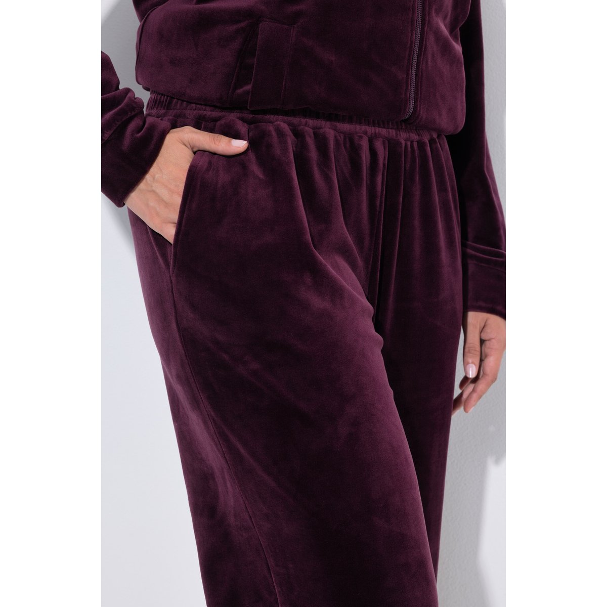 Pantalon d'intérieur en velours prune foncé, ULLA POPKEN