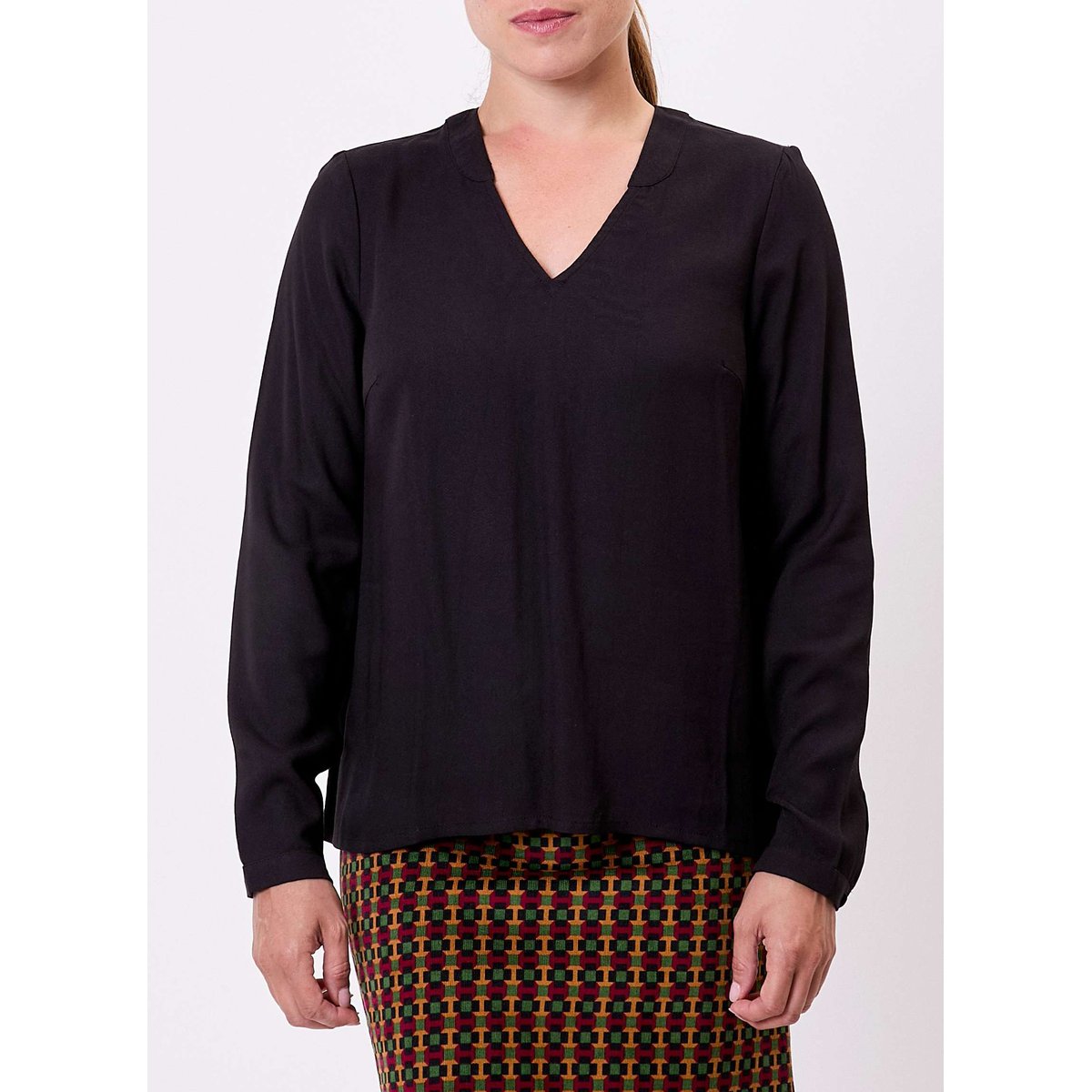 Blouse fluide col V GARYLY noir garily, PRINCESSE NOMADE
