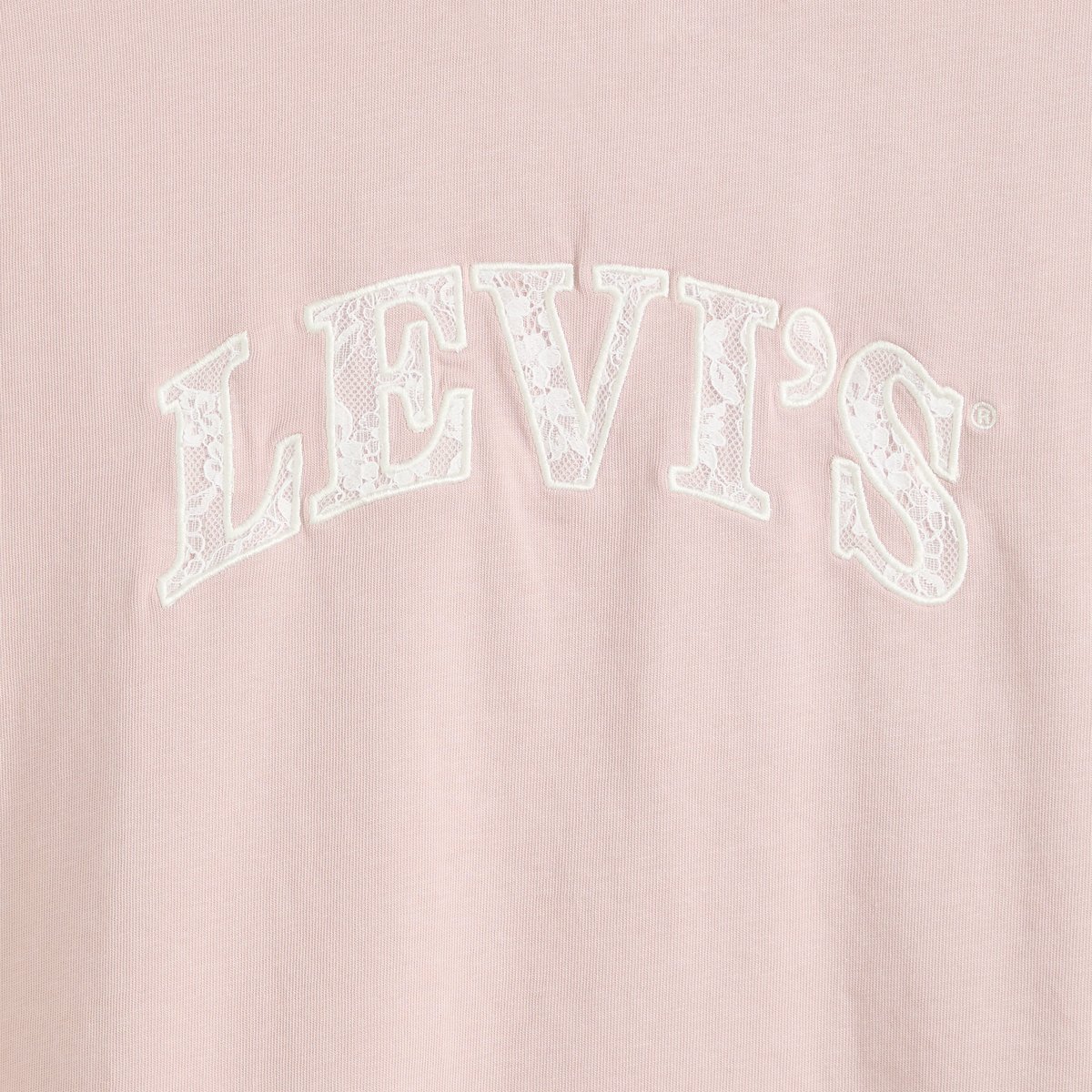 T-shirt graphique Vintage rose - lace applique arch logo lilac haze, LEVI'S