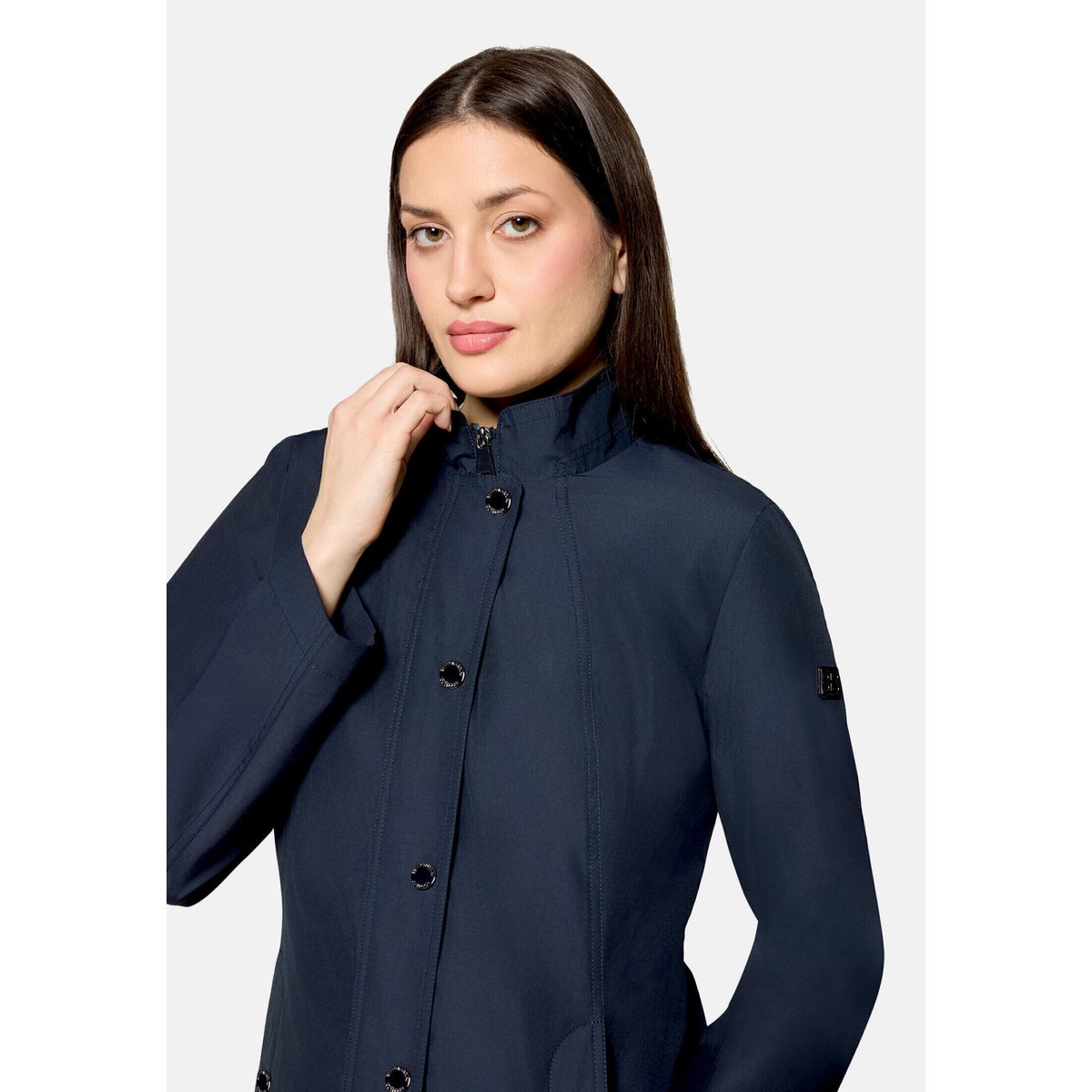 Veste outdoor à col droit bleu foncé, BETTY BARCLAY
